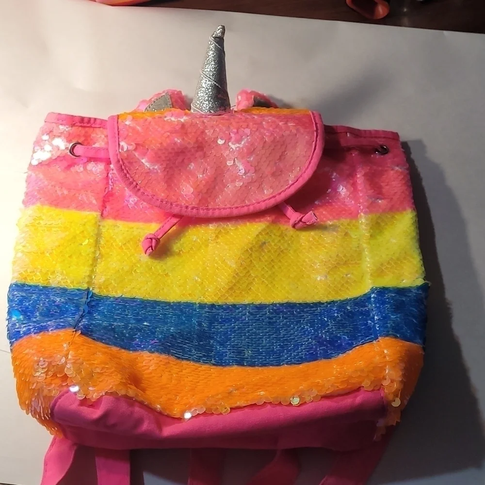 Girls Justice Unicorn Backpack